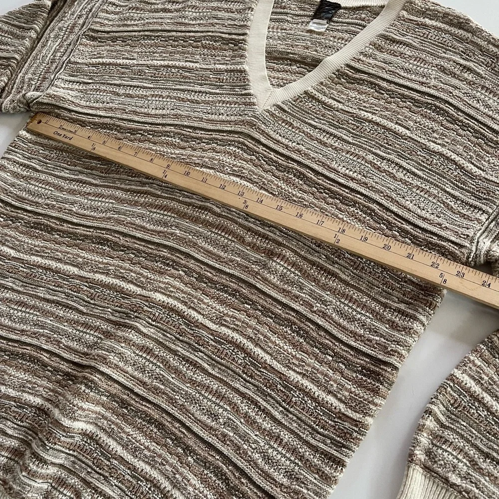Tundra Cotton V Neck Sweater Large Coogi